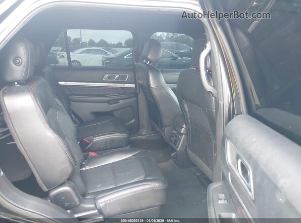 1FM5K8GT1GGC04219 2016 FORD EXPLORER Black Widok naklejki z numerem VIN