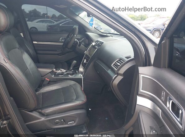 1FM5K8GT1GGC04219 2016 FORD EXPLORER Black Widok wnętrza z przodu
