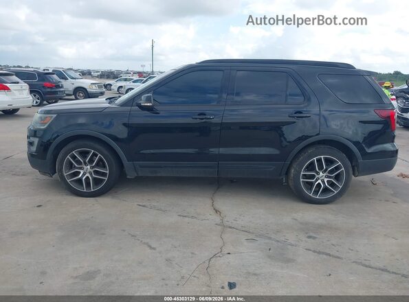 1FM5K8GT1GGC04219 2016 FORD EXPLORER Black Widok wnętrza 360 stopni