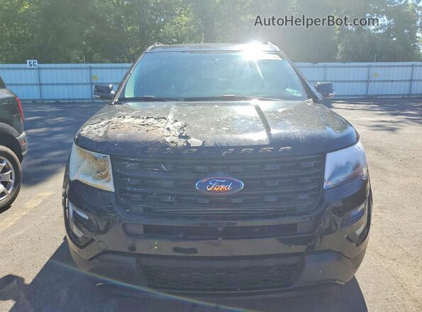 1FM5K8GT1HGA00845 2017 FORD EXPLORER Black Front view