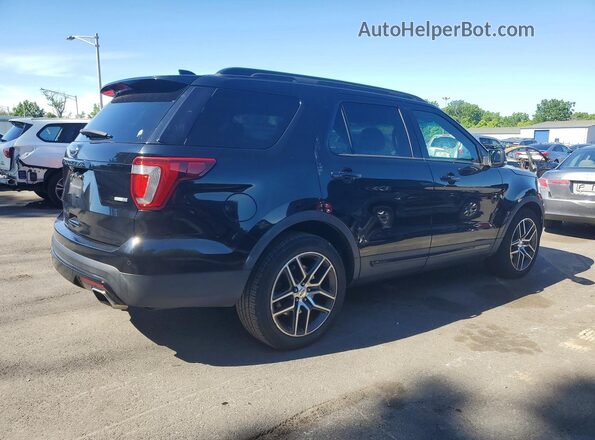 1FM5K8GT1HGA00845 2017 FORD EXPLORER Black Rear right