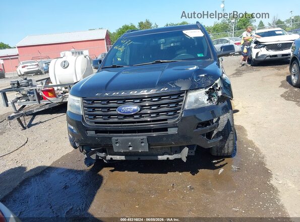 1FM5K8GT1HGC88740 2017 FORD EXPLORER Black წინა ხედი