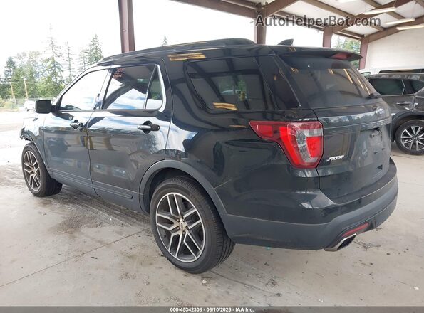 1FM5K8GT1HGD13409 2017 FORD EXPLORER Черный Задняя левая четверть