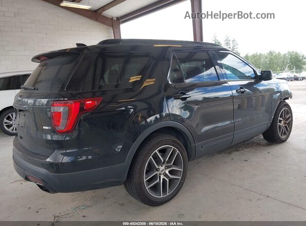 1FM5K8GT1HGD13409 2017 FORD EXPLORER Черный Задняя правая четверть