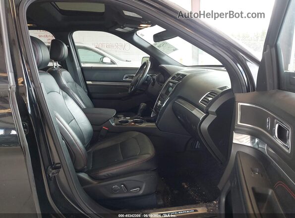 1FM5K8GT1HGD13409 2017 FORD EXPLORER Черный Вид салона спереди