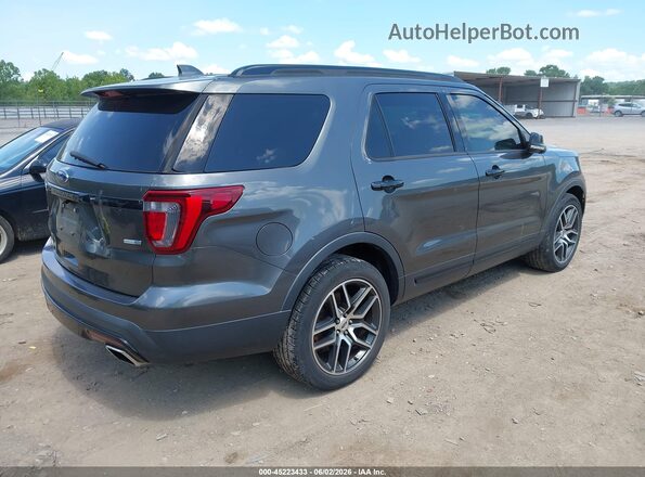 1FM5K8GT1HGD37094 2017 FORD EXPLORER Black Задня права чверть