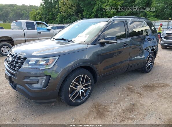1FM5K8GT1HGD37094 2017 FORD EXPLORER Black Передня ліва чверть