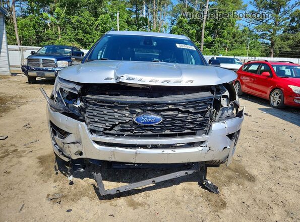 1FM5K8GT1KGA04806 2019 FORD EXPLORER Silver Widok z przodu