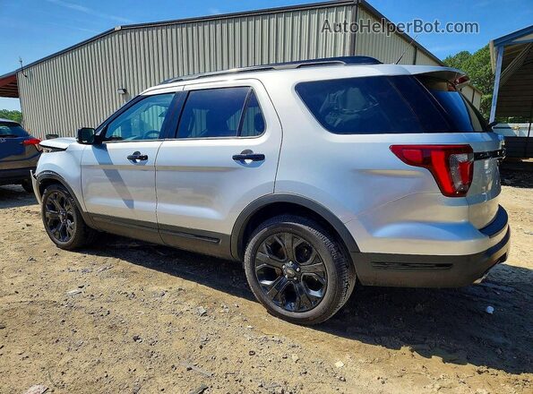 1FM5K8GT1KGA04806 2019 FORD EXPLORER Silver Tył lewy