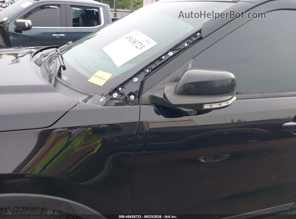 1FM5K8GT2GGA43654 2016 FORD EXPLORER Black Widok z przodu