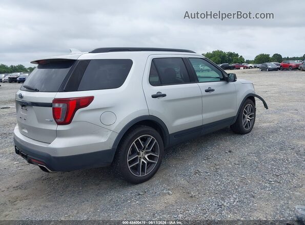 1FM5K8GT2GGD09139 2016 FORD EXPLORER Серебряный Задняя правая четверть