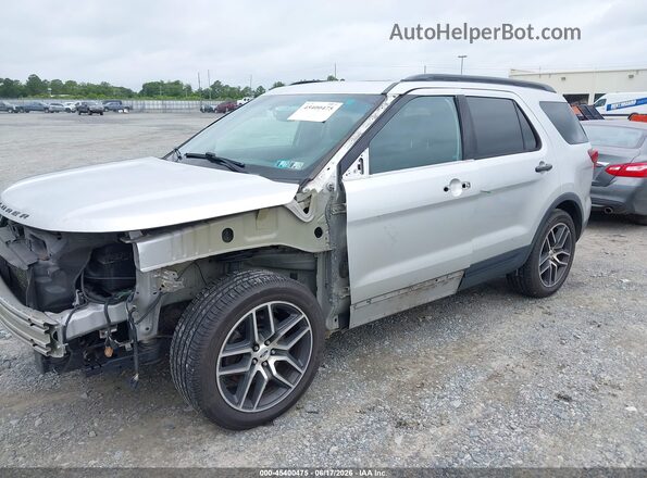 1FM5K8GT2GGD09139 2016 FORD EXPLORER Серебряный Передняя левая четверть
