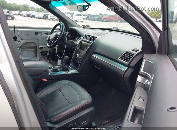 1FM5K8GT2GGD09139 2016 FORD EXPLORER Серебряный Вид салона спереди