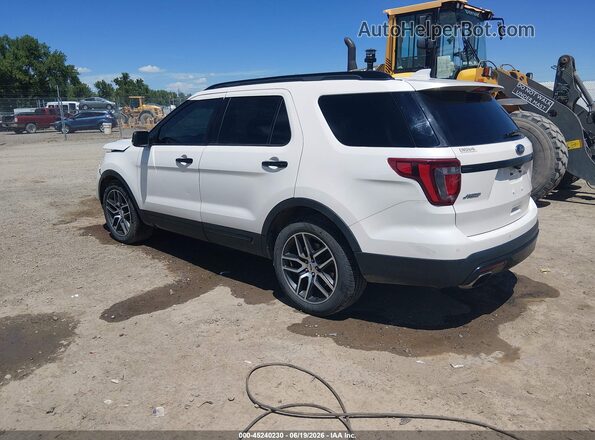 1FM5K8GT2GGD13837 2016 FORD EXPLORER White Հետևի ձախ