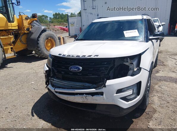 1FM5K8GT2GGD13837 2016 FORD EXPLORER White Դիմացի տեսք