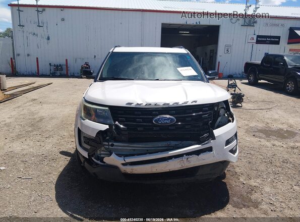 1FM5K8GT2GGD13837 2016 FORD EXPLORER White Սարքավորումների վահանակի տեսք