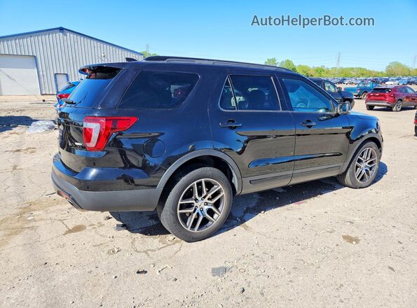 1FM5K8GT2HGC53785 2017 FORD EXPLORER Black Rear right
