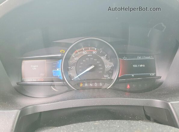 1FM5K8GT2HGC98676 2017 FORD EXPLORER Черный Вид щитка приборов