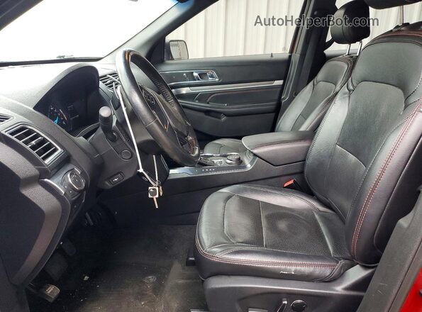 1FM5K8GT3GGD07111 2016 FORD EXPLORER Red Widok wnętrza z przodu