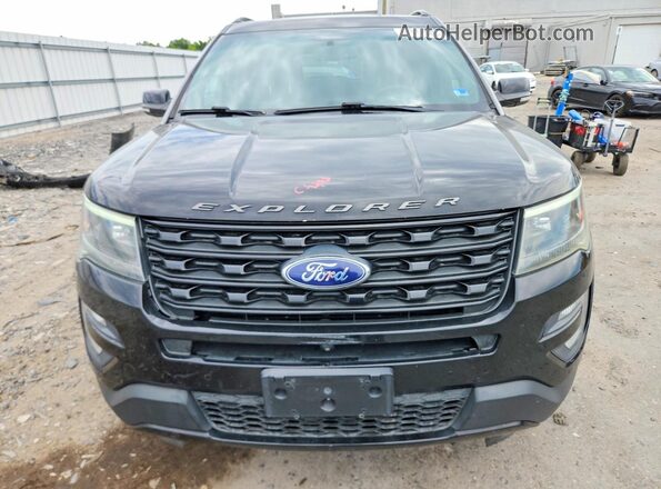 1FM5K8GT3HGA39940 2017 FORD EXPLORER Black Դիմացի տեսք