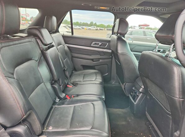 1FM5K8GT3HGA39940 2017 FORD EXPLORER Black Հետևի նստատեղերի տեսք