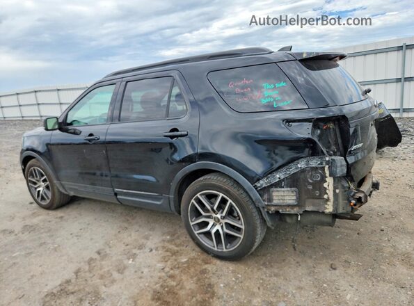 1FM5K8GT3HGA39940 2017 FORD EXPLORER Black Հետևի ձախ