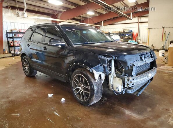 1FM5K8GT3HGA80620 2017 FORD EXPLORER Black Front right