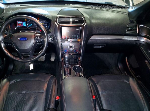1FM5K8GT3HGA80620 2017 FORD EXPLORER Black Dashboard view