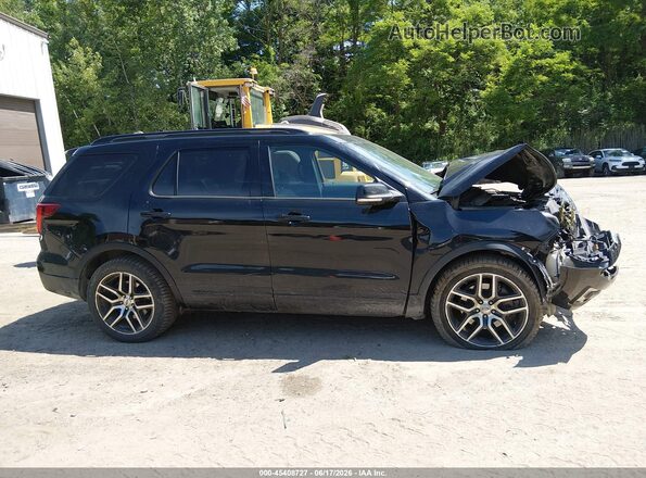 1FM5K8GT3HGE06965 2017 FORD EXPLORER Black უკანა სალონის ხედი