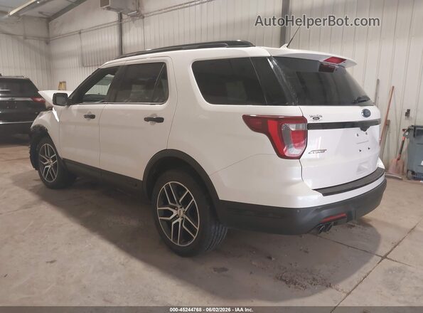 1FM5K8GT3JGA14011 2018 FORD EXPLORER White Задня ліва чверть