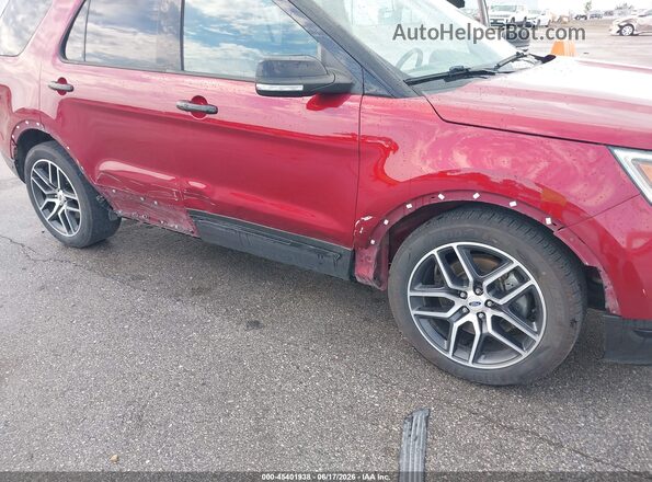 1FM5K8GT3KGA89180 2019 FORD EXPLORER Red Vista frontal