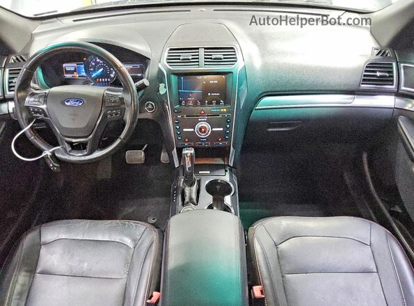 1FM5K8GT4HGA35024 2017 FORD EXPLORER Gray Առջևի վահանակի տեսք