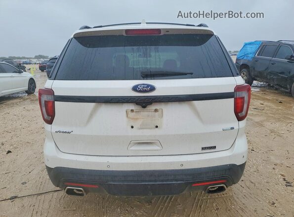 1FM5K8GT5GGA84859 2016 FORD EXPLORER White Widok z tyłu