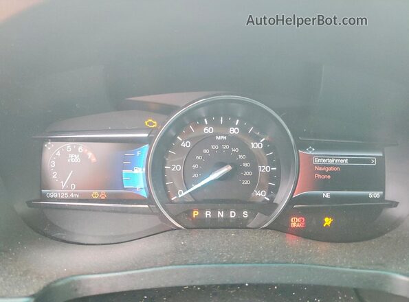 1FM5K8GT5GGA84859 2016 FORD EXPLORER White Widok zestawu wskaźników
