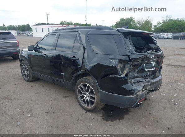 1FM5K8GT5GGC30421 2016 FORD EXPLORER Black უკანა მარცხენა