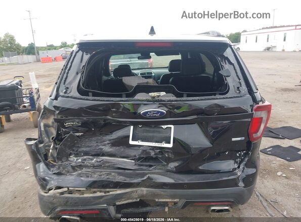1FM5K8GT5GGC30421 2016 FORD EXPLORER Black წინა ხედი