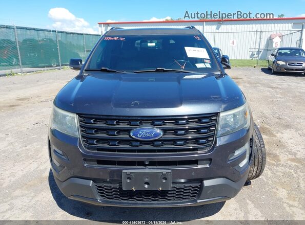 1FM5K8GT5HGA14473 2017 FORD EXPLORER Blue Vista del cuadro de instrumentos
