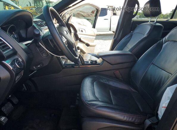 1FM5K8GT5HGA25814 2017 FORD EXPLORER Black წინა სალონის ხედი