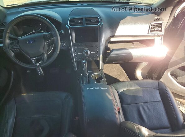 1FM5K8GT5HGA25814 2017 FORD EXPLORER Black წინა პანელის ხედი