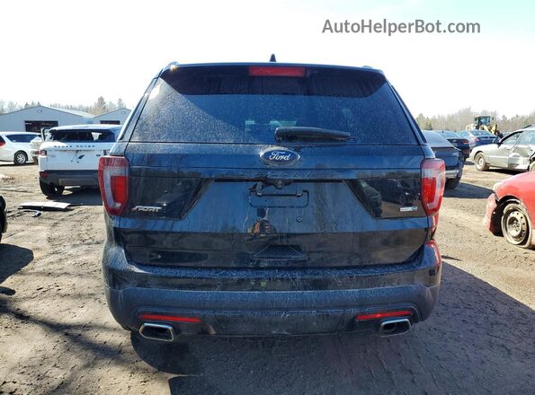 1FM5K8GT5HGA49093 2017 FORD EXPLORER Black Հետևի տեսք