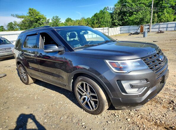 1FM5K8GT5HGD76271 2017 FORD EXPLORER Gray 