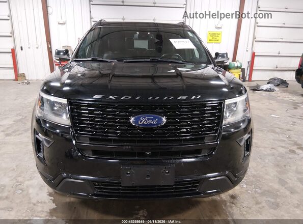 1FM5K8GT5JGA65008 2018 FORD EXPLORER Black Սարքավորումների վահանակի տեսք