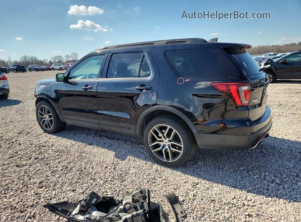 1FM5K8GT6GGC11263 2016 FORD EXPLORER Black Հետևի ձախ