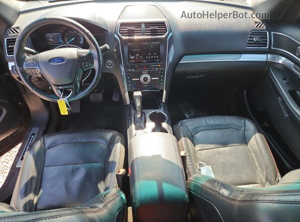 1FM5K8GT6GGC11263 2016 FORD EXPLORER Black Առջևի վահանակի տեսք