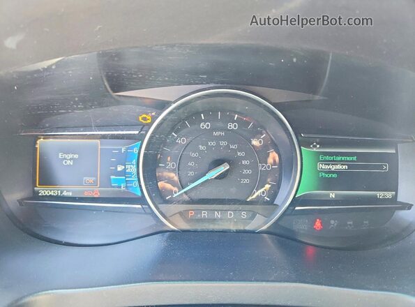 1FM5K8GT6GGC79644 2016 FORD EXPLORER Black Vista del cuadro de instrumentos