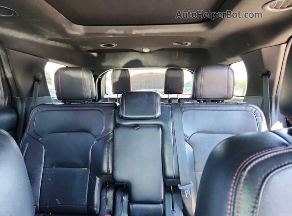 1FM5K8GT6GGC79644 2016 FORD EXPLORER Black Vista de los asientos traseros