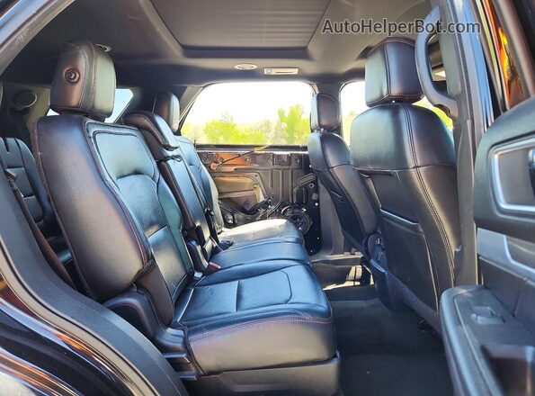 1FM5K8GT6GGC79644 2016 FORD EXPLORER Black Vista interior trasera
