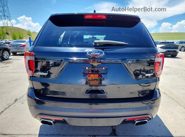 1FM5K8GT6GGC79644 2016 FORD EXPLORER Black Vista trasera