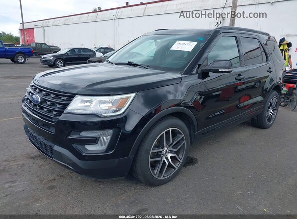 1FM5K8GT6HGA13834 2017 FORD EXPLORER Black Front left