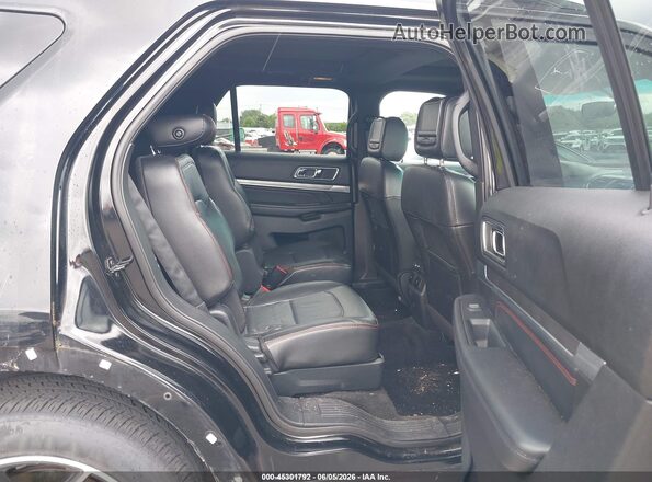 1FM5K8GT6HGA13834 2017 FORD EXPLORER Black VIN sticker view